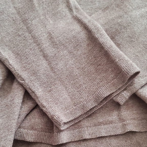 H&M Basic waterfall cardigan, lightweight, long sleeve, taupe brown sz S - Picture 6 of 6